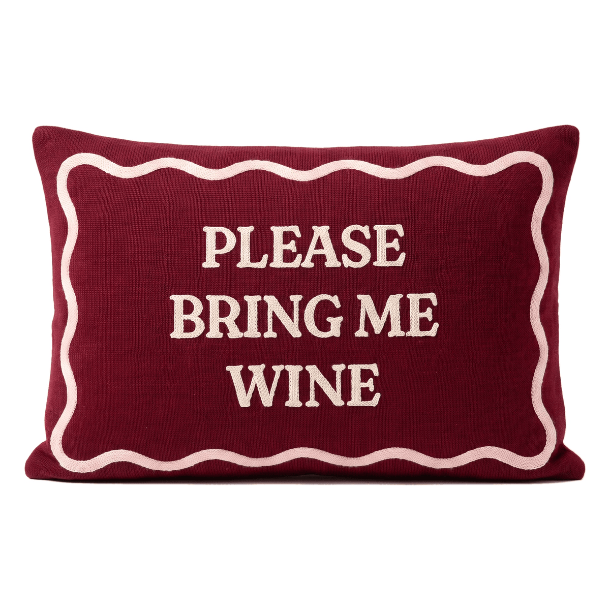 Please Bring Me Wine Needlepoint Cushion