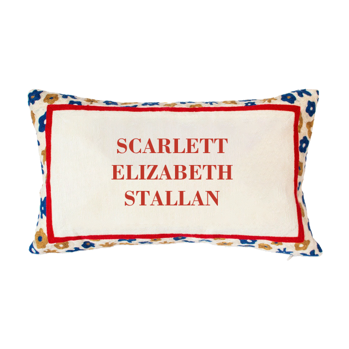 Floral Custom Pillow