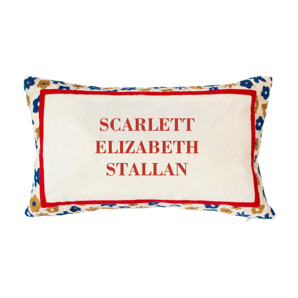 Floral Custom Pillow