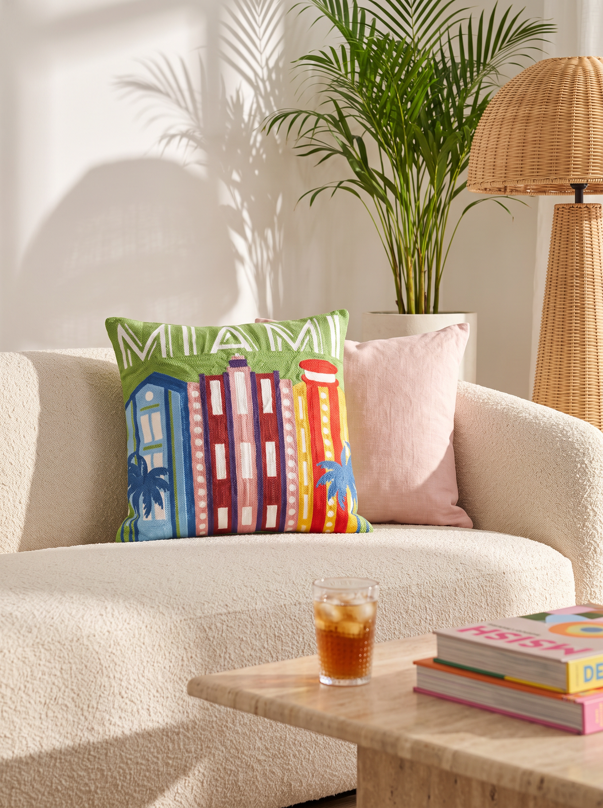 Miami Needlepoint Pillow