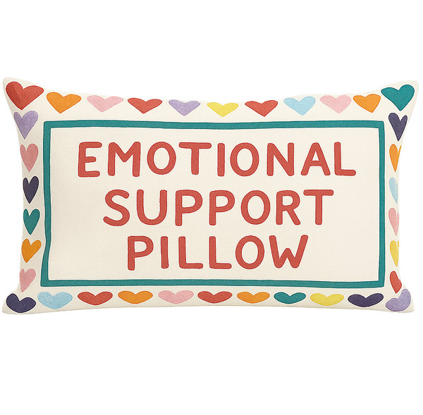 Emotional Support Pillow Needlepoint Cushion