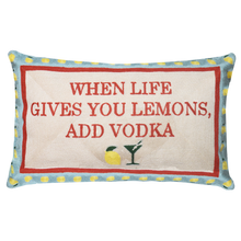 Load image into Gallery viewer, When Life Gives You Lemons Needlepoint Cushion