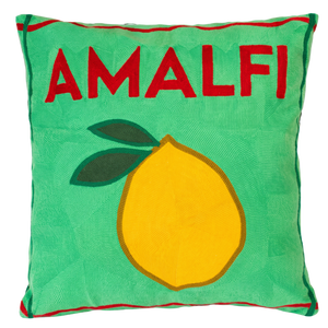 Amalfi Lemon Needlepoint Pillow