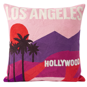 Los Angeles Needlepoint Pillow