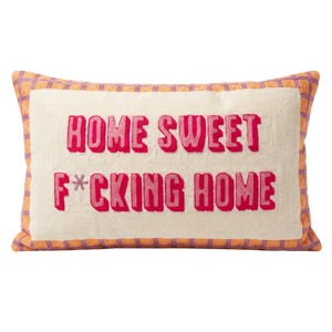 Home Sweet F*cking Home Needlepoint Pillow