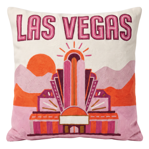 Las Vegas Needlepoint Pillow