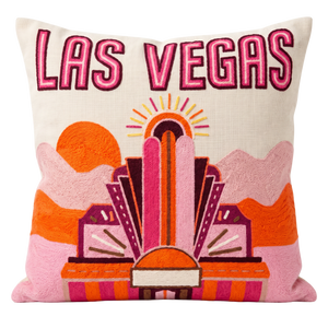 Las Vegas Needlepoint Pillow