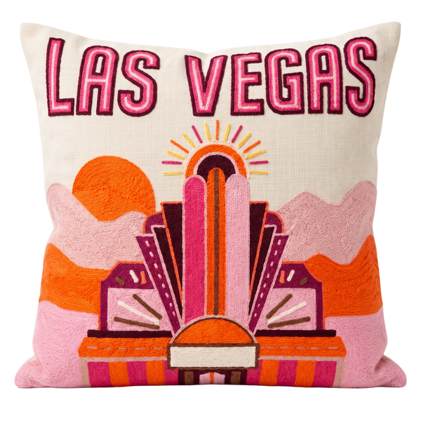 Las Vegas Needlepoint Pillow