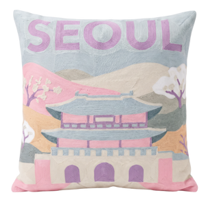 Seoul Needlepoint Pillow