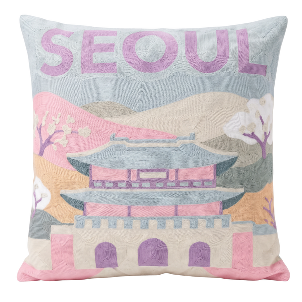 Seoul Needlepoint Pillow