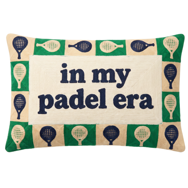 PREORDER In My Padel Era Needlepoint Pillow