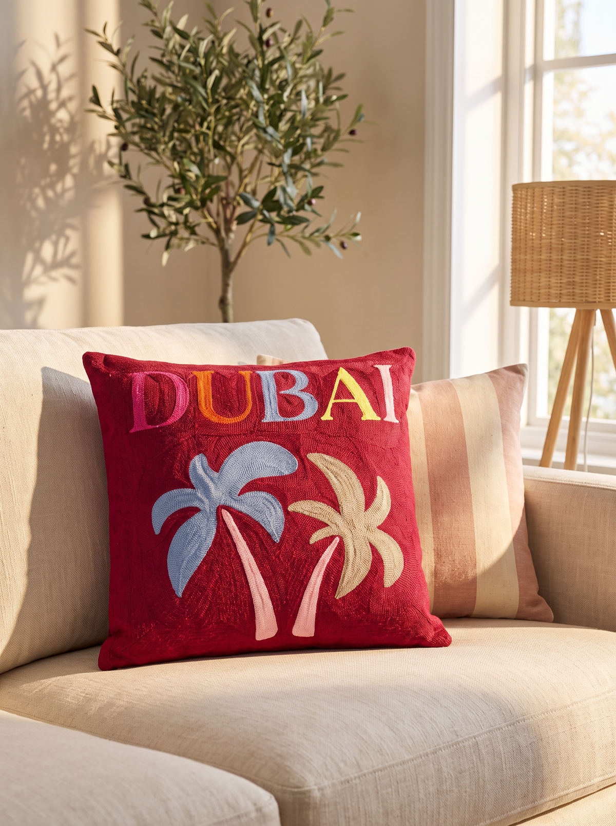 Dubai Needlepoint Pillow