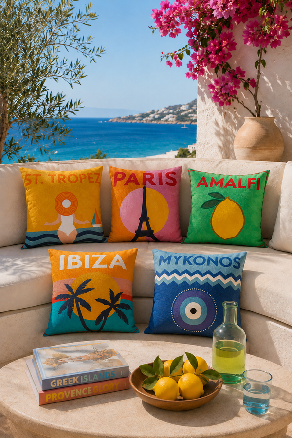 European Locations Pillow Bundle