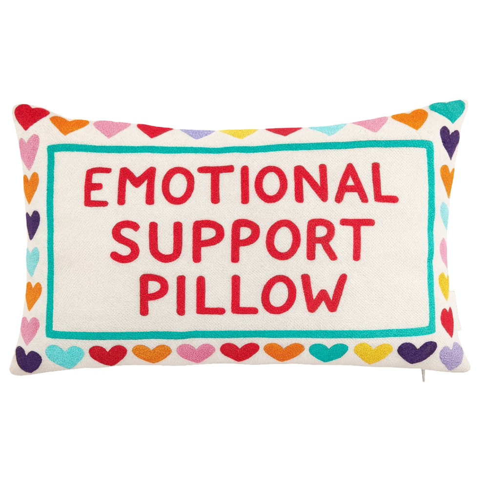 Emotional Support Pillow Needlepoint Cushion