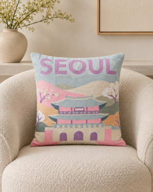 Seoul Needlepoint Pillow