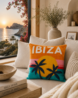 Ibiza Colourful Needlepoint Pillow