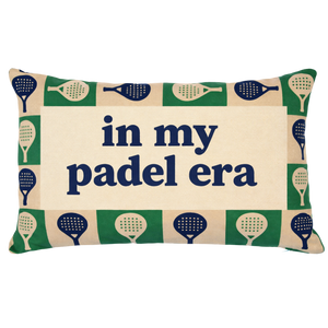 PREORDER In My Padel Era - Slogan Needlepoint Pillow (Expected mid-late July)