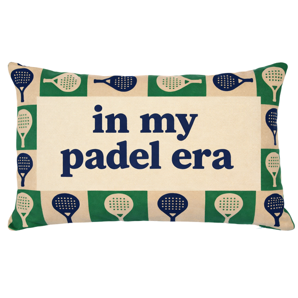 PREORDER In My Padel Era - Slogan Needlepoint Pillow (Expected mid-late July)