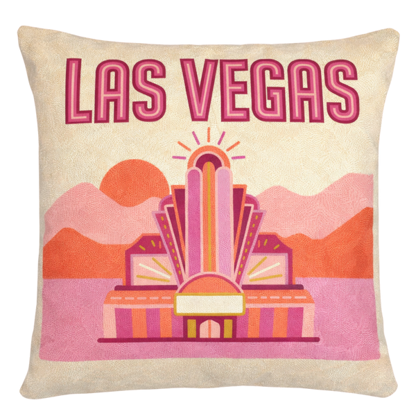 Las Vegas | Needlepoint Travel Pillow