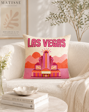 Las Vegas | Needlepoint Travel Pillow