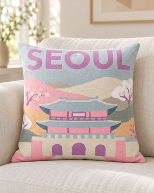 Seoul Needlepoint Pillow