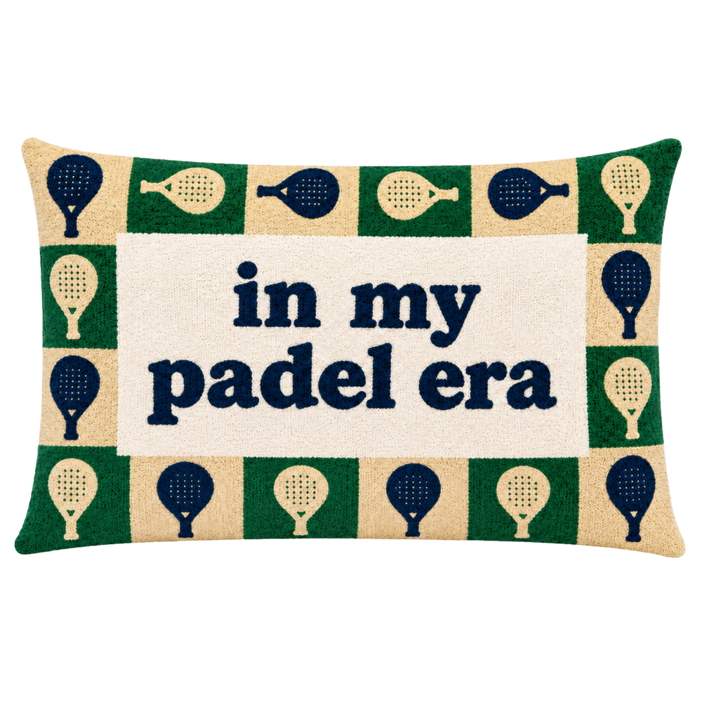 PREORDER In My Padel Era Needlepoint Pillow