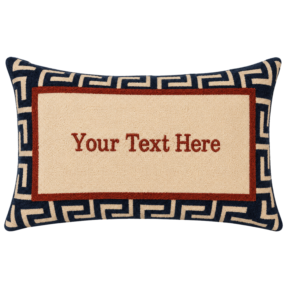 Blue Custom Pillow