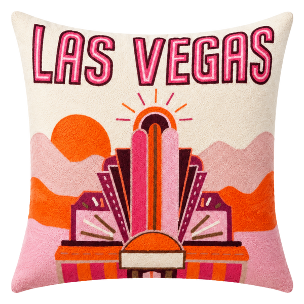 Las Vegas Needlepoint Pillow