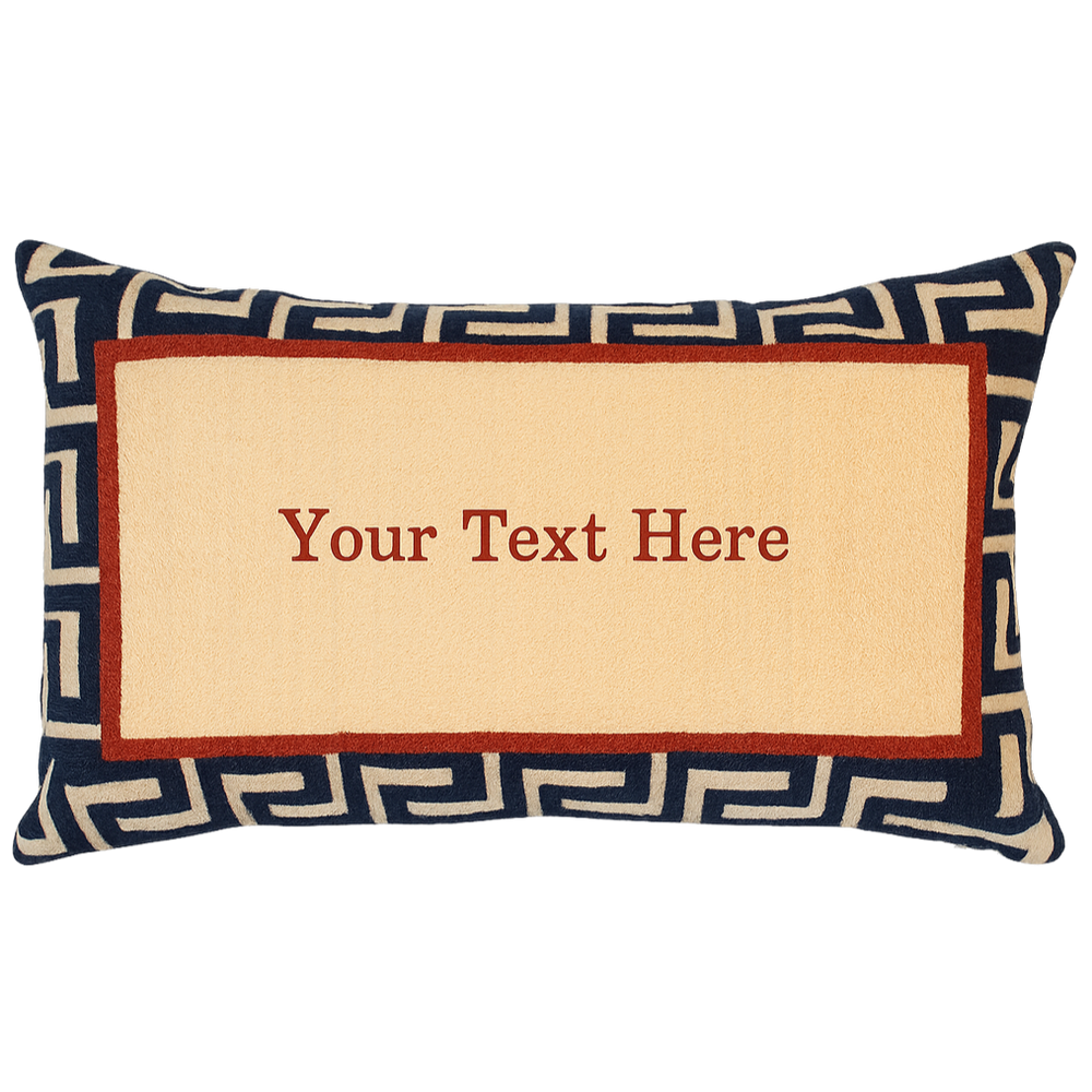 Blue Custom Pillow