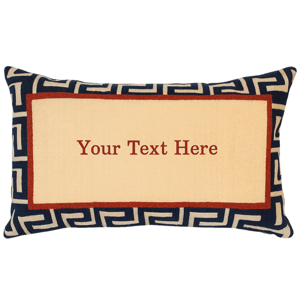 Blue Custom Pillow
