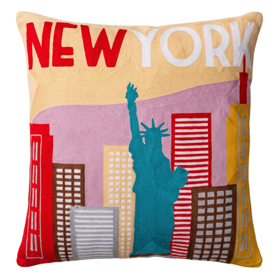 New York City Needlepoint Pillow