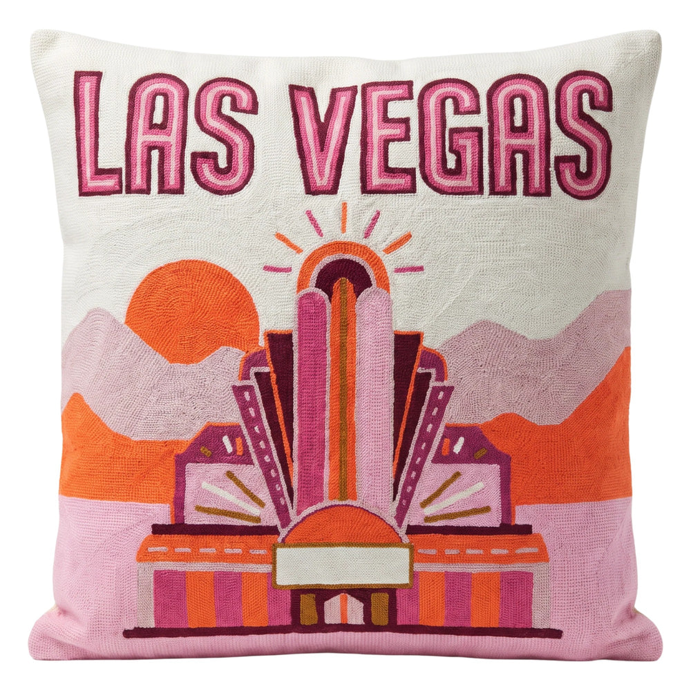 Las Vegas needlepoint cushion by The Pillow Drop