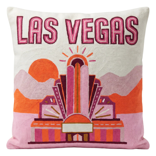 Las Vegas needlepoint cushion by The Pillow Drop