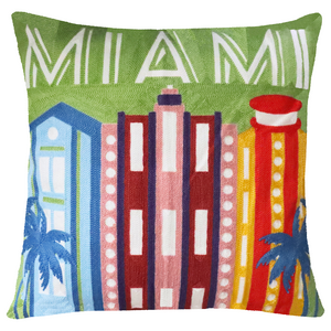 Miami Needlepoint Cushion
