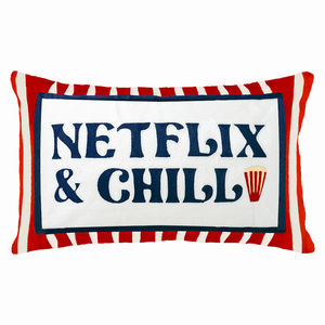 Netflix & Chill Needlepoint Cushion