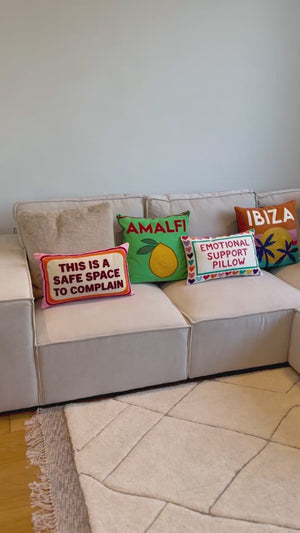 Emotional Support Pillow Needlepoint Cushion