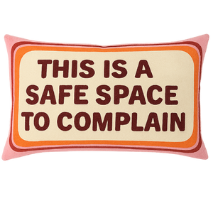 This is a Safe Space To Complain Needlepoint Cushion