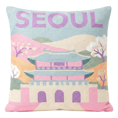 Seoul Needlepoint Pillow