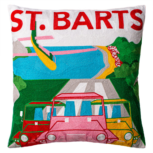 St. Barts Needlepoint Pillow