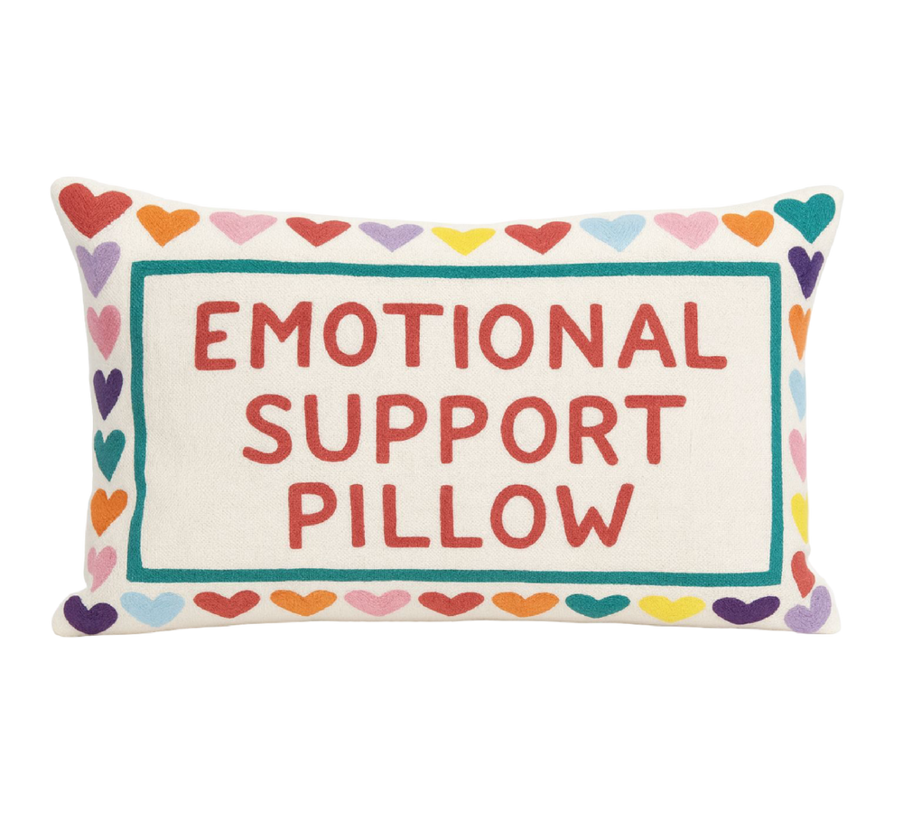 Emotional Support Pillow Needlepoint Cushion