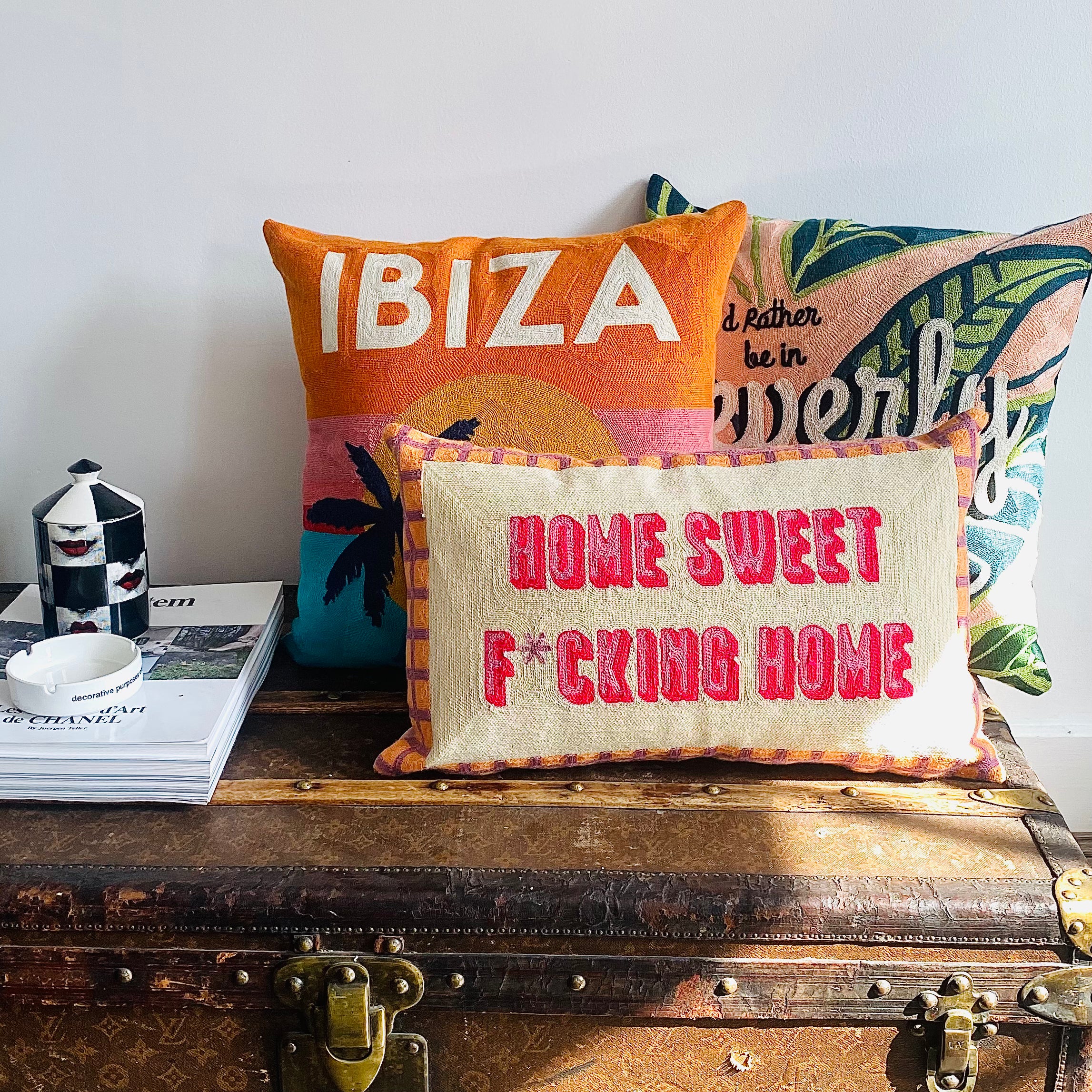 Home Sweet F cking Home Needlepoint Cushion