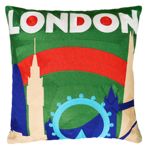 London Needlepoint Cushion