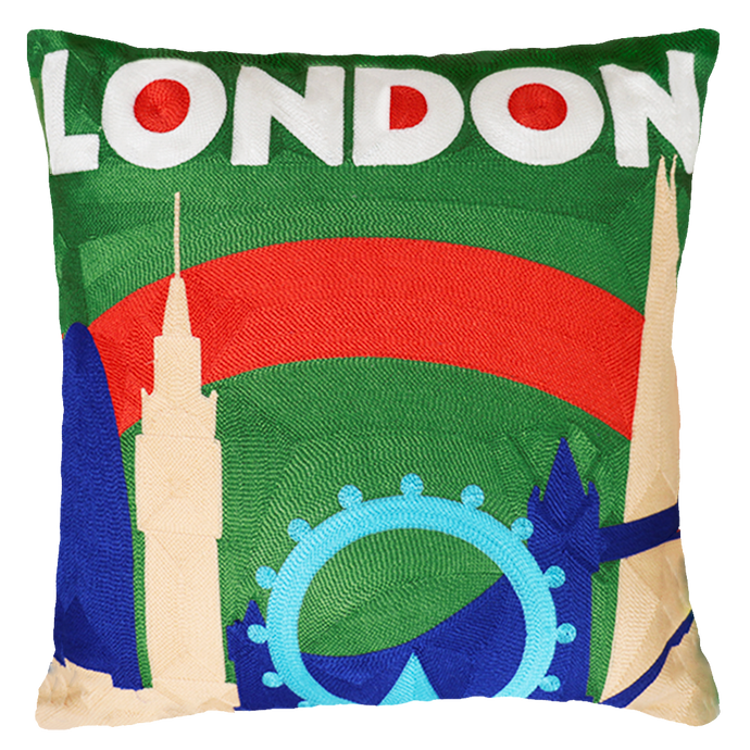 London Needlepoint Cushion