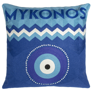 Mykonos Needlepoint Cushion