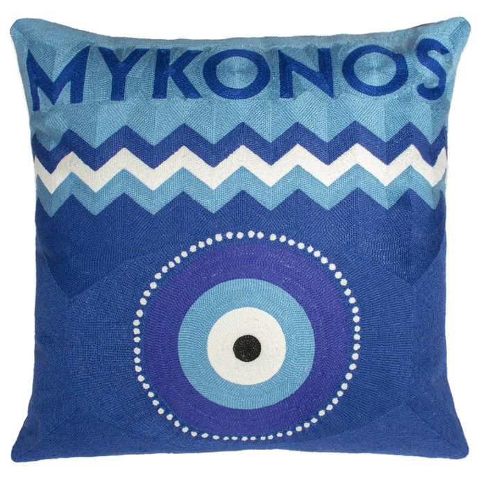 Mykonos Needlepoint Cushion