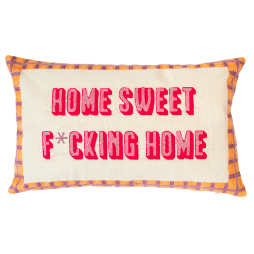 Home Sweet F*cking Home Needlepoint Cushion