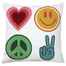 Load image into Gallery viewer, Peace &amp; Love Needlepoint Cushion
